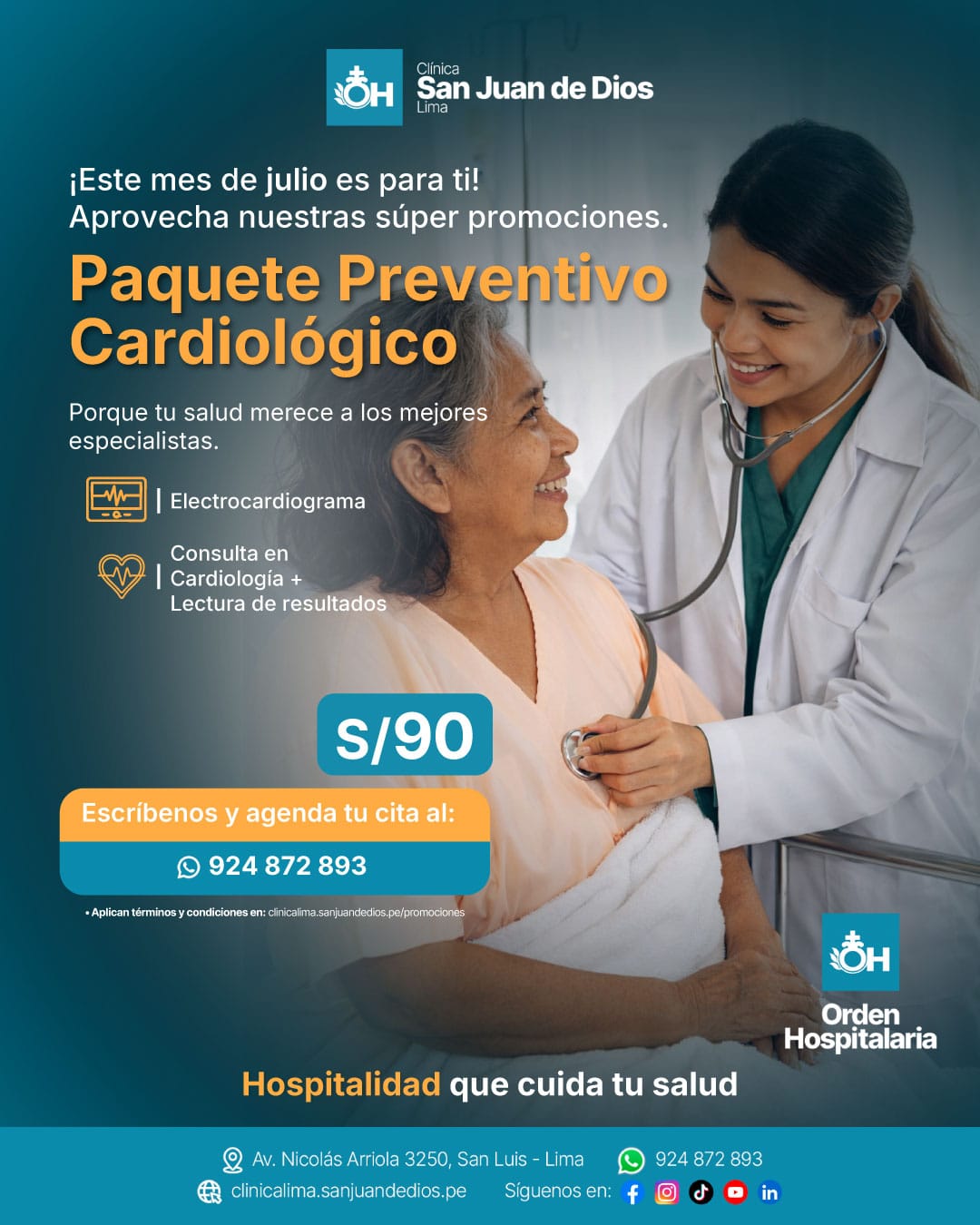 Paquete Cardiológico Preventivo 1 Campana Promocional de Cardiologia Jul26